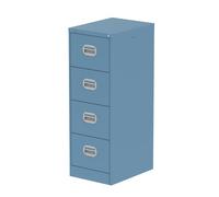 Qube 4 Drawer Filing Cabinet Pastel Blue