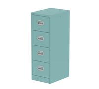 Qube 4 Drawer Filing Cabinet Pastel Turquoise