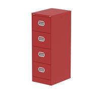 Qube 4 Drawer Filing Cabinet Red