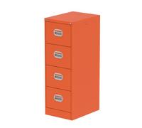 Qube 4 Drawer Filing Cabinet Sienna Orange