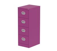 Qube 4 Drawer Filing Cabinet Traffic Purple