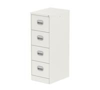 Qube 4 Drawer Filing Cabinet White