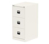 Bisley Qube by Bisley 3 Drawer Filing Chalk White BS0008