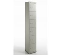 Qube by Bisley Locker 6 Door 1800mm High 457 Deep Goose Grey