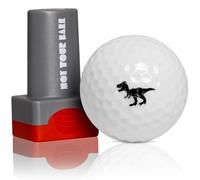 QUBI Golf Ball Stamp, Golf Ball Stamper, Reusable Self-Inking Golf Ball Stamp Marker to Identify Golf Balls, Golf Gifts Golf Accessories for Men and Women Golfers (Dinosaur)