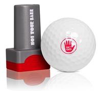 QUBI Golf Ball Stamp, Golf Ball Stamper, Reusable Self-Inking Golf Ball Stamp Marker to Identify Golf Balls, Golf Gifts Golf Accessories for Men and Women Golfers (Don't Touch)