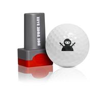 QUBI Golf Ball Stamp, Golf Ball Stamper, Reusable Self-Inking Golf Ball Stamp Marker to Identify Golf Balls, Golf Gift Golf Accessories for Men and Women Golfers (Ninja)