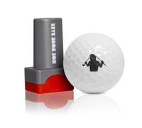 QUBI Golf Ball Stamp, Golf Ball Stamper, Self-Inking Golf Ball Stamp Marker to Identify Golf Balls, Golf Gift Golf Accessories for Men and Women Golfers (Angry Golfer)