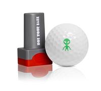 QUBI Golf Ball Stamp, Golf Ball Stamper, Self-Inking Golf Ball Stamp Marker to Identify Golf Balls, Golf Gift Golf Accessories for Men and Women Golfers (Alien)