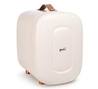 QUBI Mini Fridge, Professional Skincare Fridge, Mini Cosmetics Makeup Fridge, Compact Fridge 5 Liter (Cream White)