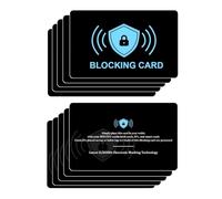 Qubitly 10 PCS RFID Blocking Card, Advanced Card Blocker with Blue Shield Design, Credit Cards Protector for Contactless Payment, Anti-Theft RFID Cards Blocker for Wallets & Passport Holders