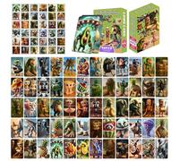 Qubitly 96 Pcs Italian Brainrot Cards Set, Fun Italian Brainrot Toys with 60 Trading Cards & 32 Stickers, Character Themed Board Games, Popular Card Games for Shan Hai Jing Fans Teenagers & Adults