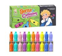 Qubitly Fast Paced Bottle Flip Challenge Game, Colourful Bottle Flip Game, Fun Bottles Guessing Reaction Games, Improve Logical Thinking Reasoning Skills Educational Toys