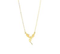 Qubitly Gold Dragon Necklace, Delicate Copper Dragon Pendant Chain Jewellery, Long Necklaces for Women, Gothic Gifts for Lovers Friends Teenage Girls Birthday Christmas Daily Wear