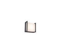 Lutec 5195401118 QUBO 7.8W IP54 LED Outdoor Wall Light 3000K - Dark Grey