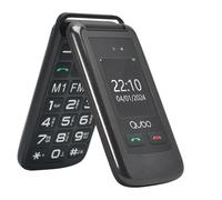 Qubo Mobile Flip Phone Simple for Senior Dual SIM Unlocked Basic Unlocked Mobile Phone with Large Display Big Buttons and | SOS Button | FM Radio | Torch |1000mAh Battery (Black)