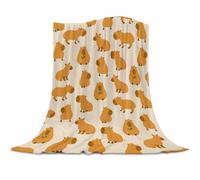 Qucarder Cutes Capybara Blanket Gift for Girl Boy Kids Capybaras Throw Blankets Lightweight Cozy Flannel Blanket for Couch Sofa Home Decor 40x50 Inch