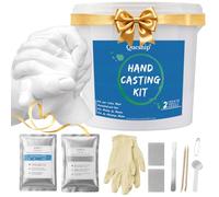 Qucship Couples Hand Casting Kit, Complete DIY Plaster Mold Set for 2