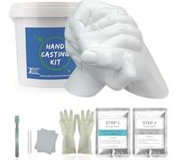 Qucship Hand Casting Kit Couples & Hand Moulding Kit Couples for Holiday Activities, Hand Mold Kits for Adults, Child, Wedding, Friends, Anniversary