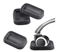 QUCUMER 4 Pcs Furniture Castor Cups, Bed Wheel Stoppers Anti-Sliding Floor Grip Bed Caster Cups Non Slip Furniture Coasters Floor Protectors for All Floors & Wheels of Furniture, Sofas, Bed (Black)