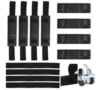 QUCUMER 8 Pcs Adjustable Hoverboard Straps, Hoverboard Cart Attachment Straps Go Cart Strap Protector Hook Loop Fastening Cable Replacement for Kart Accessories Self Balance Scooter