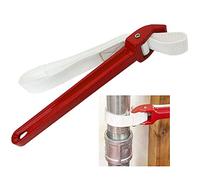 QUCUMER Strap Wrench, 12-Inch Strap Wrench Adjustable Belt Strap Wrench Jar Lids Tighten Loosen Plumbing Tool Filter Strap Oil Filter Strap Wrench for Jar Opener, Opening Filter, Pipe and Tin