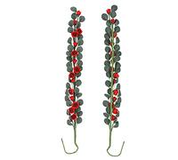 Qudinip 1:12 Mini Dollhouse Decorative Long Bouquet Rose String Garden Scene for Dreamlike Dollhouse with Resin and Wire (Red Rose)