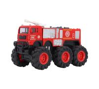 Qudinip 1:16 Scale Alloy Fire Truck Model, Realistic Big Wheel Drive Fire