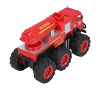 Qudinip 1:16 Scale Alloy Fire Truck Model, Realistic Big Wheel Drive Fire