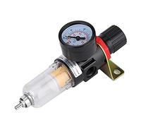 Qudinip 1/4 Air Filter Regulator, Aluminum Compressed Air Moisture Trap with for Pneumatic Tools Air Compressors