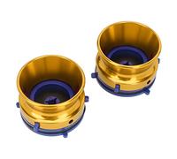 Qudinip 10 Inch NAB Hub Adapters Polished Aluminum Alloy Loaders for Studer Tape Recorders Suitable for Audiophiles (Gold)