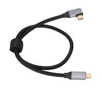 Qudinip 100W Right Angle 5A Type C PD Cable Fast Charging for Phone 90 Degree Design Nylon 0.5m