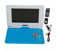 Qudinip 12 Inch Portable DVD Player Full HD Multifunction for Travel Outdoor Use with USB Port and Remote Control (Blue)