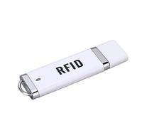 Qudinip 125KHz Portable Reader Fast Reading Plug and Play USB ID Card Reader for Data Entry Internet Cafe Management ABS Plastic 1 Unit