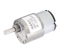 Qudinip 12V DC Motor with 12RPM Speed, Self-Locking Geared Design for Window and Door Openers, Compact Copper Material, 1 Unit