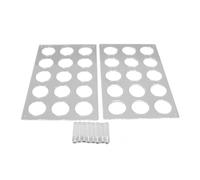 Qudinip 15 Slots Flat Acrylic Coffee Pod Holder Large Capacity for Home and Office Neat Storage 2 Sets