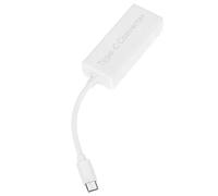 Qudinip 2/1 to Type-C Adapter Compact Lightweight Converter for Notebooks Mobile Phones 65W Fast Charging (White)
