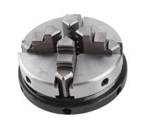 Qudinip 2.5in 4 Jaw Lathe Chuck Reversible Self Centering Tool for Woodworking with High Accuracy Steel Material
