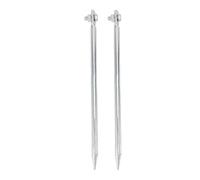 Qudinip 2 Pcs Ground Rod, Copper Plated Iron Threaded Connection Grounding Pin for Electric Fences Antennas Satellite Dishes 12x300mm