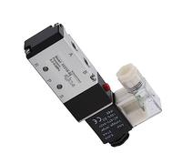 Qudinip 2 Position 5 Way Pneumatic Solenoid Valve, Durable Aluminum Alloy Design for Air and Fluid Control, for Manifold Use (4V210-08-AC220V)