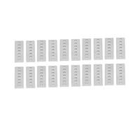 Qudinip 20Pcs Galvanized Steel Flat Bracket, High Strength Metal Mending Plates for Jointing Linear Rails, Durable Bending Resistant Connectors