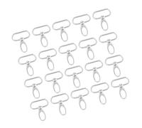 Qudinip 20Pcs Zinc Alloy Swivel Trigger Clips Durable Keychain Hooks for Multi-Purpose Use Hanging Keys and Bottles (32mm)
