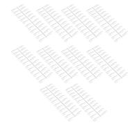 Qudinip 240pcs Nail Sticks Transparent Easy Color Display Tips for Nail Art and Salon Use (Long trapezoid 240 pieces)