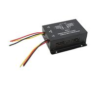 Qudinip 24V to 12V Converter Efficient Voltage Regulator with Short Circuit Protection for Car Audio Systems Metal 1 Unit (15A)