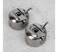Qudinip 2Pcs Metal Reverse Bobbin Case, Sewing Machine Accessories Easy to Install Smooth Surface, with Exquisite Workmanship, for Singer 15 88 15k88 15 90 15 91