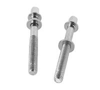 Qudinip 2PCS Stainless Steel Drum Tension Rods Durable Replacement Screws for Jazz Rock Drums (WC902)