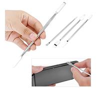 Qudinip 3 Pcs Metal Spudger Pry Tool Set, Phone Opening Kit with 3 Different Types for Tablet Smartphone