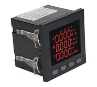 Qudinip 3 Phase Digital Ammeter Intelligent Power Meter for Substation Automation AC220V Durable ABS Material