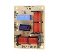 Qudinip 3 Way Crossover 120W Stable Frequency Divider for Sound Clarity in Music, PCB Designed