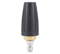 Qudinip 3000PSI Pressure Washer Turbo Nozzle, Quick Connect 360 Degree Rotating Tip for Efficient Cleaning, Stainless Steel & Ceramic, 1/4in Turbo Nozzles (035)